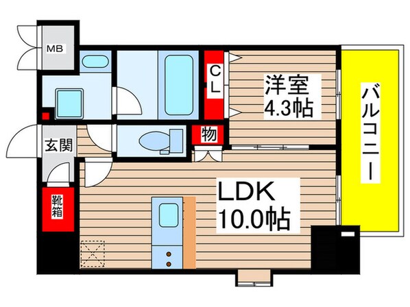 スプランディッド大須門前町の物件間取画像